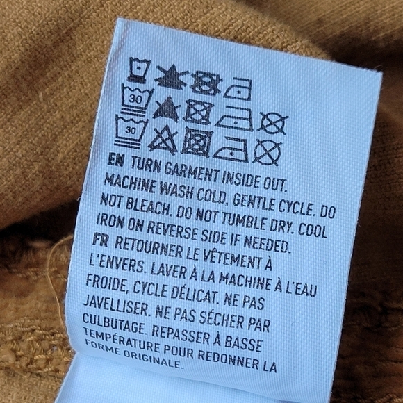 American Eagle Goldenrod Corduroy Snap Front Mini Skirt - Picture 6 of 8